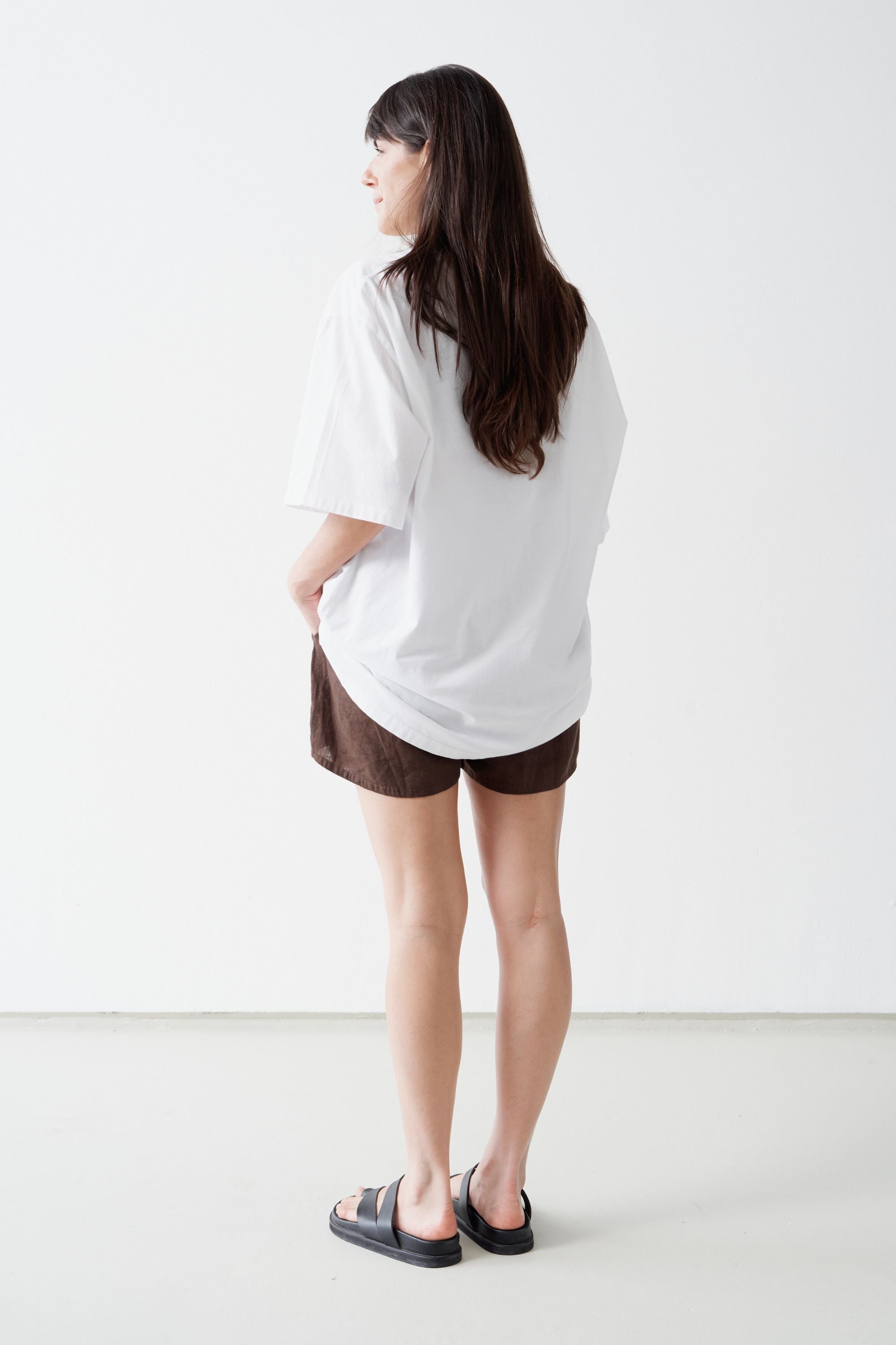 Oversized Logo Tee White