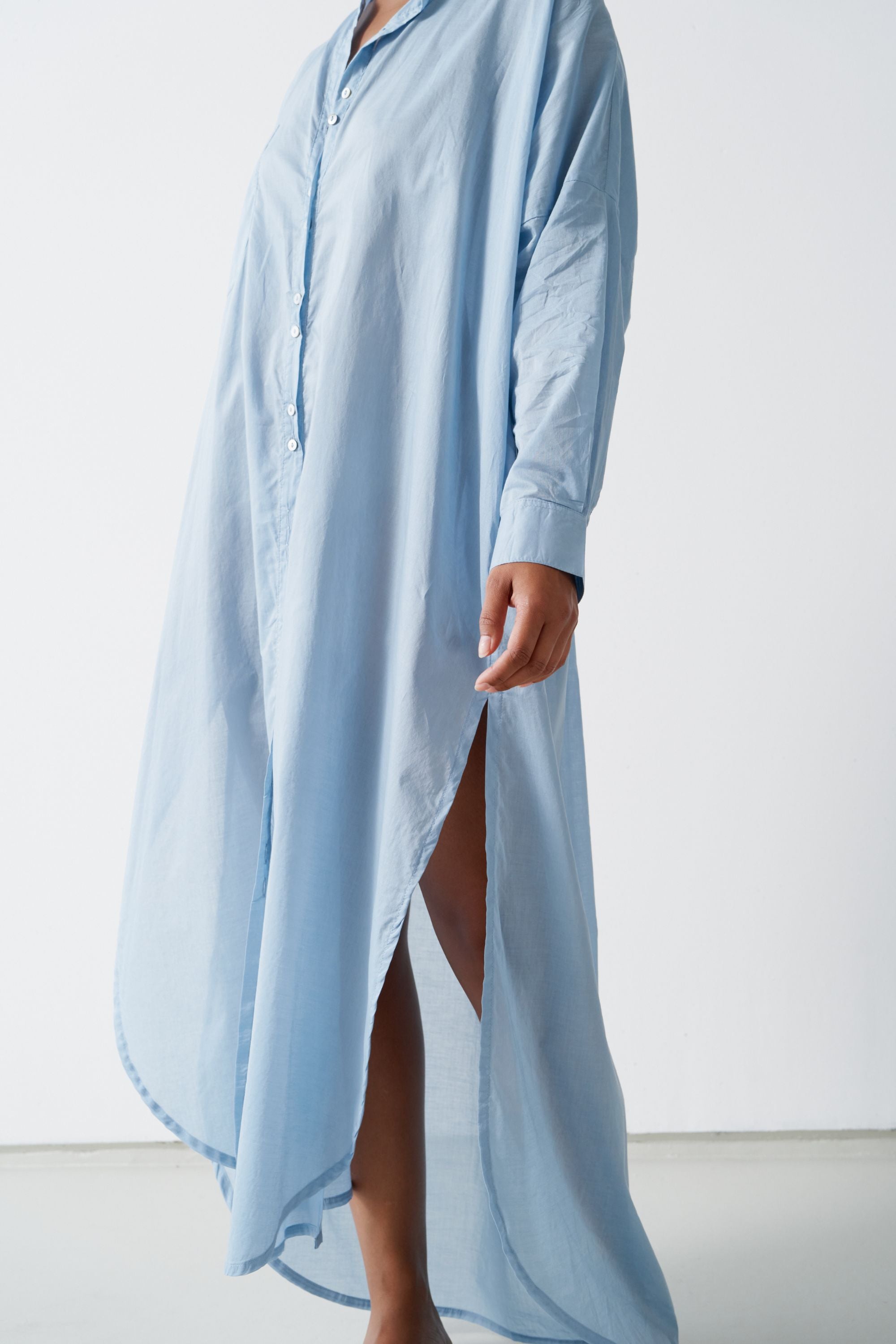 Santorini Shirt Dress Sky