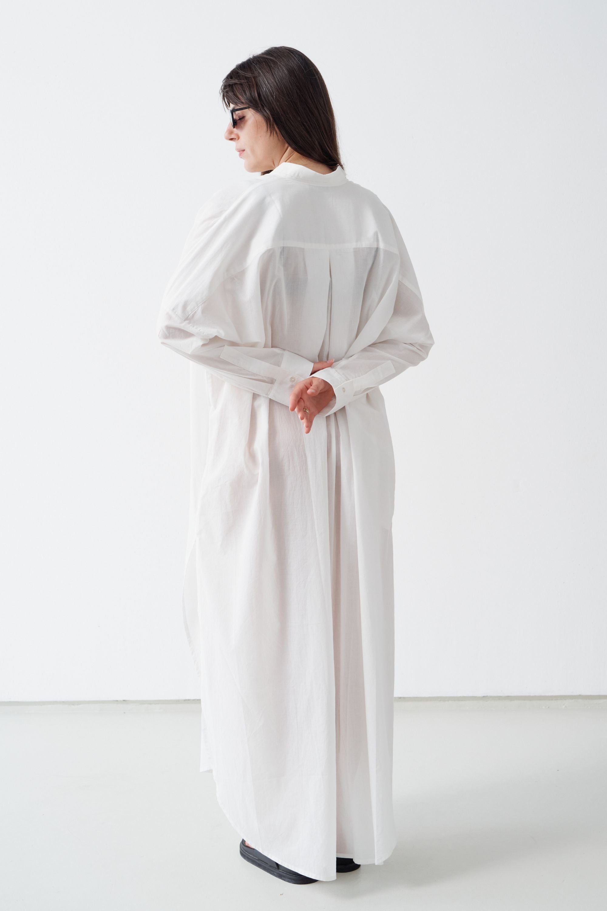 Santorini Shirt Dress White