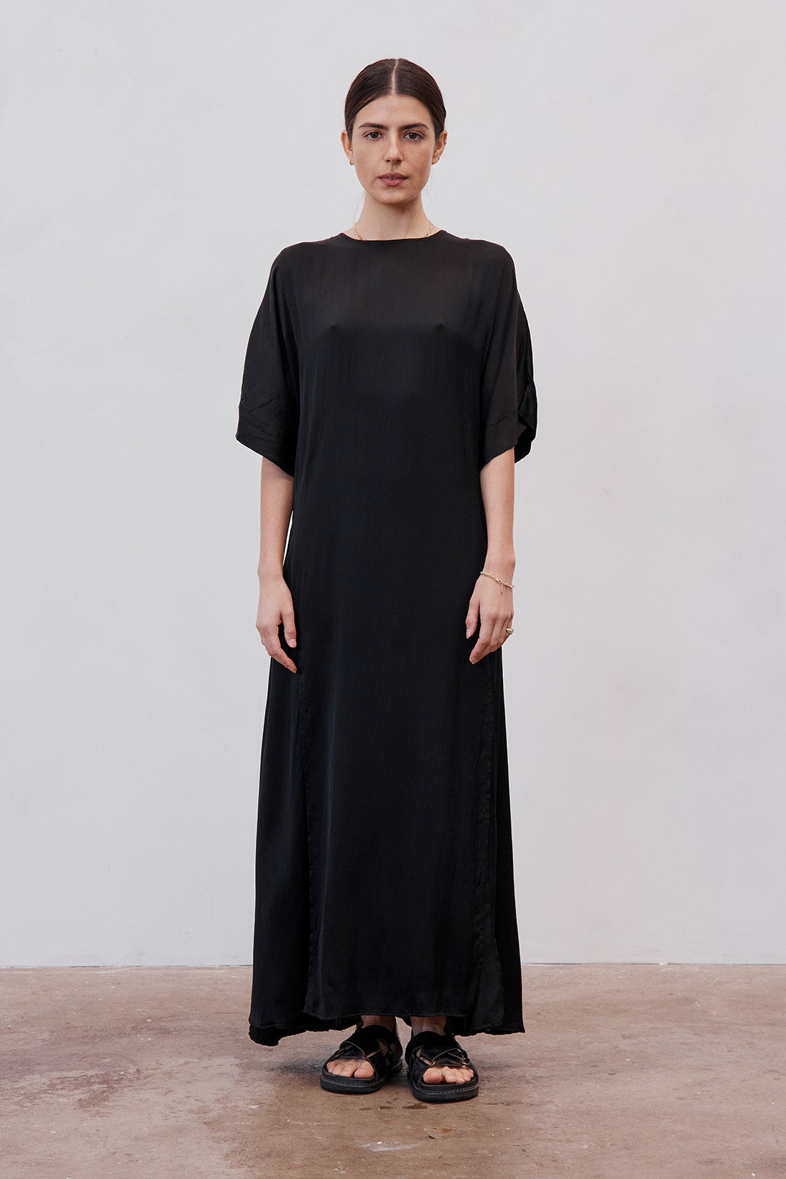 Tanika Silk Dress Black