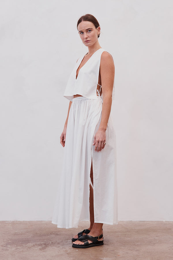Tales Of Tulum Embroidered Top in White