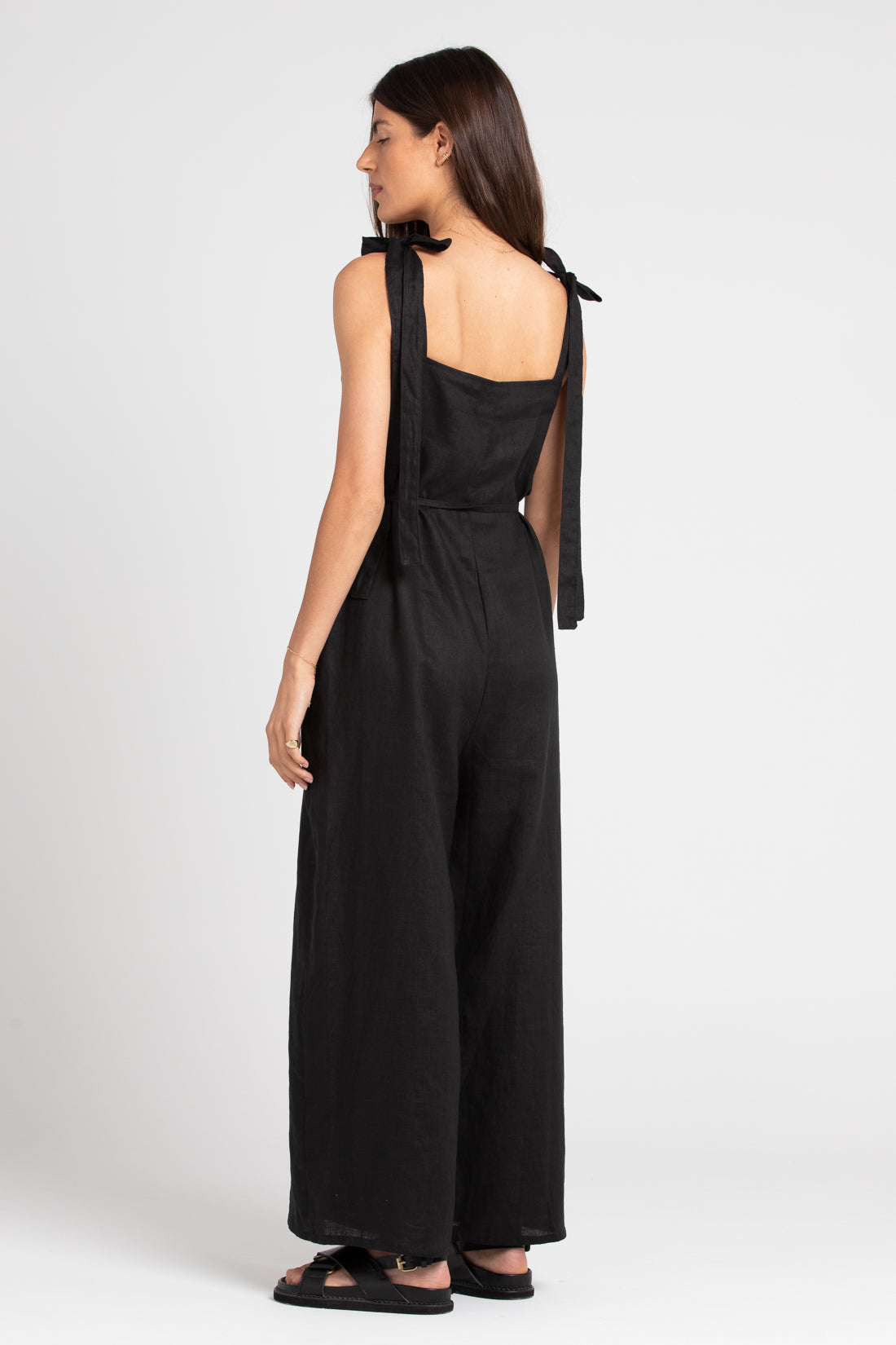 Turner Linen Jumpsuit Black