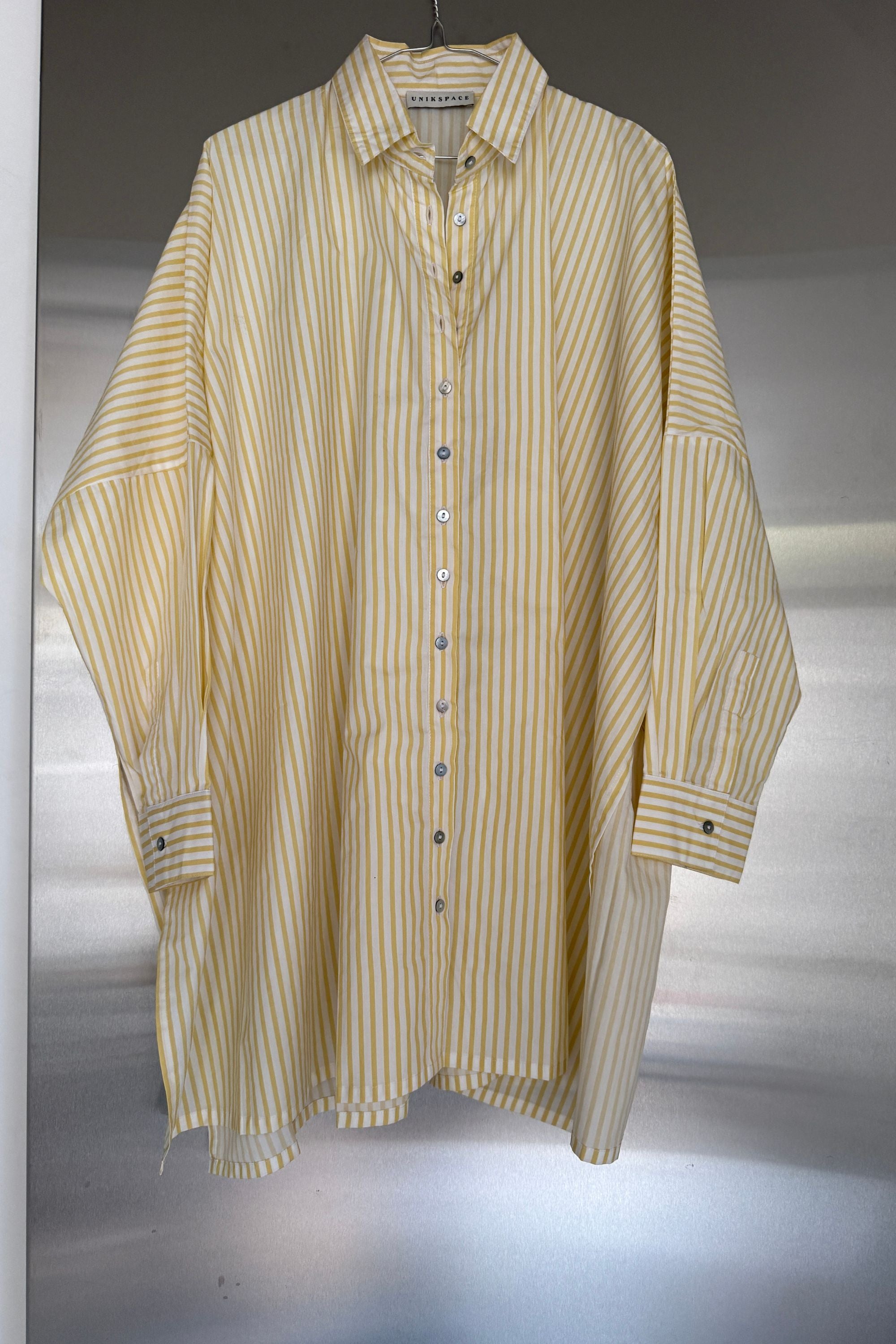 SAMPLE SALE | Oscar Cotton Poplin Shirt Italian Straw Stripe