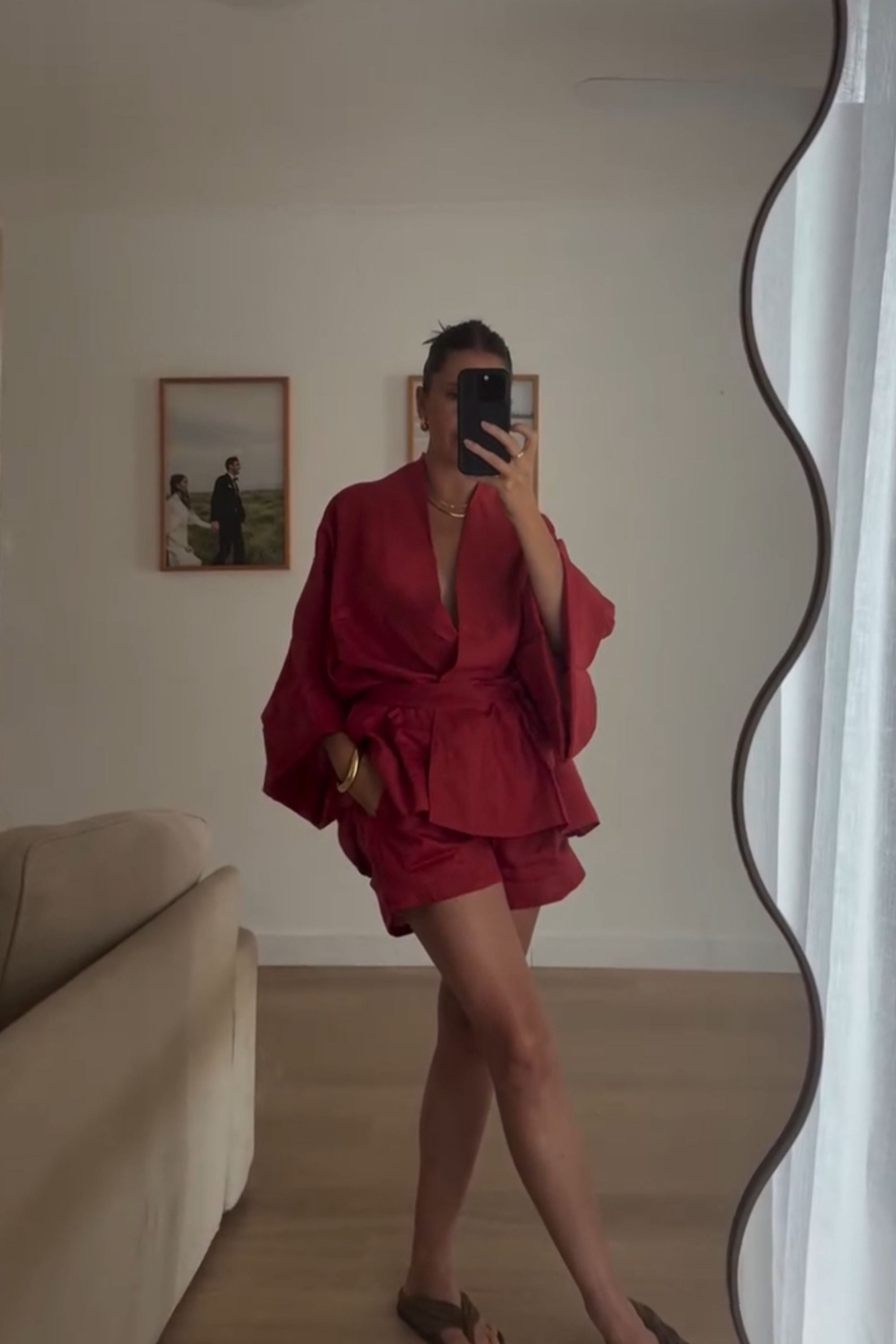 Anya Linen Kimono Desert