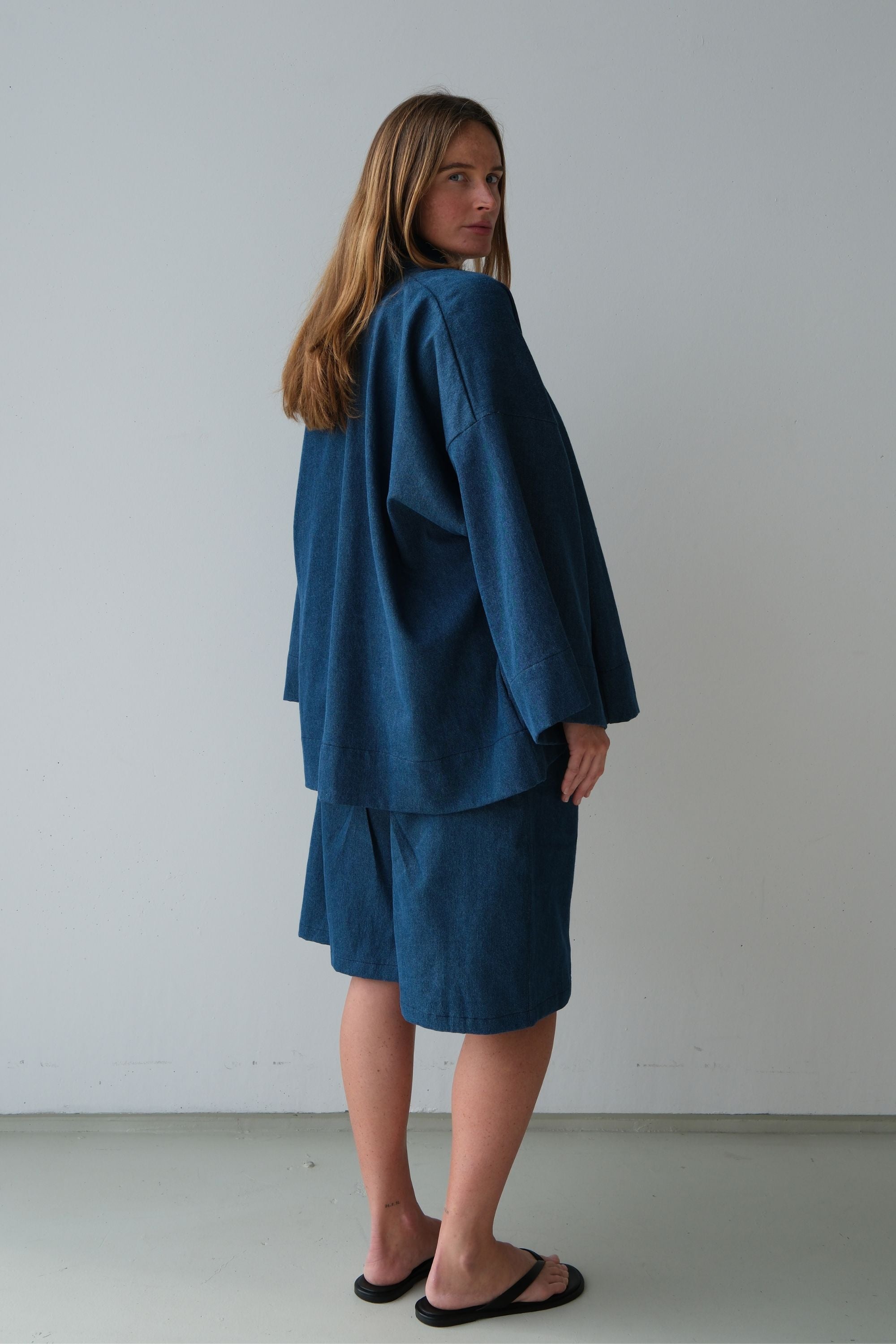 Anya Denim Kimono Medium Stonewash Blue
