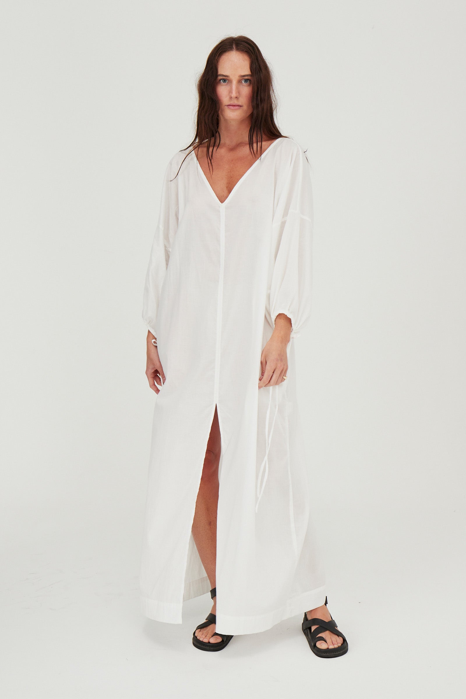 Ibiza Organic Cotton Kaftan White