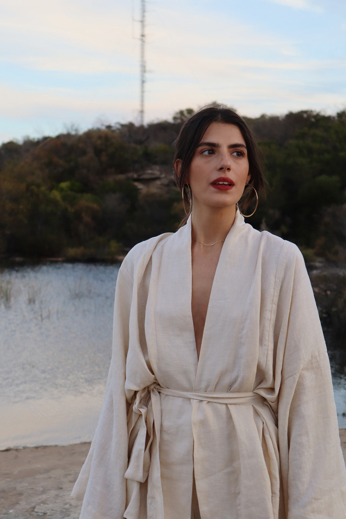 Anya Linen Kimono Shell | Pre Order