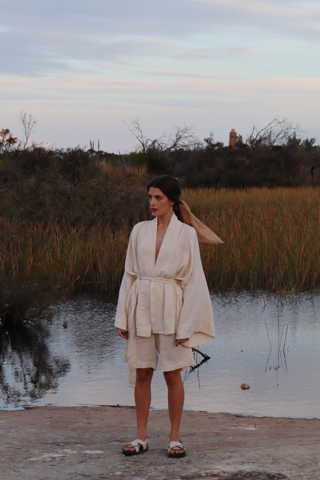 Anya Linen Kimono Shell | Pre Order