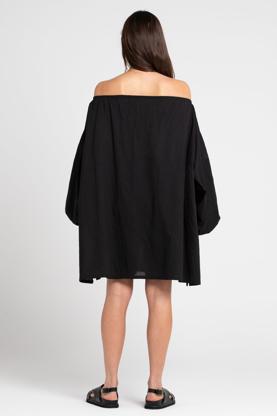 Black Joss Cotton Tunic, Women's Clothing, UNIKSPACE