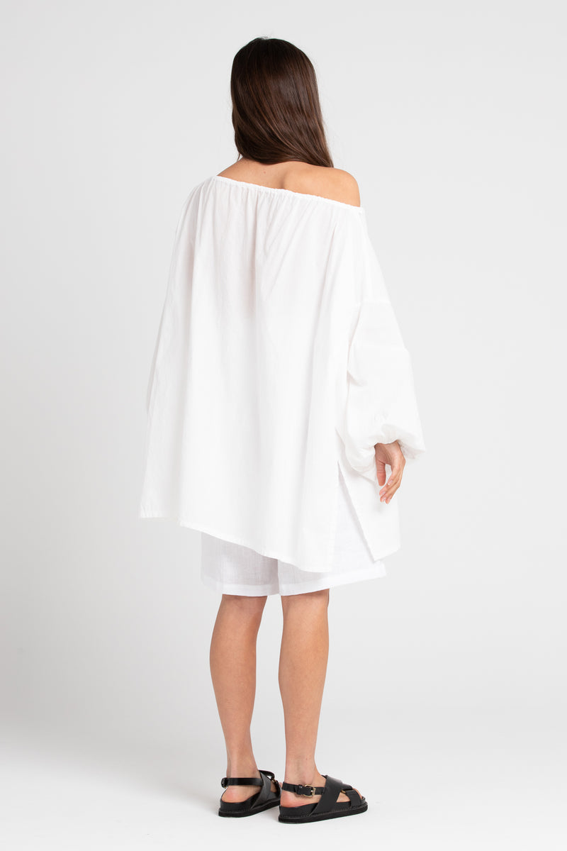 White Joss Cotton Tunic, Women's Clothing, UNIKSPACE