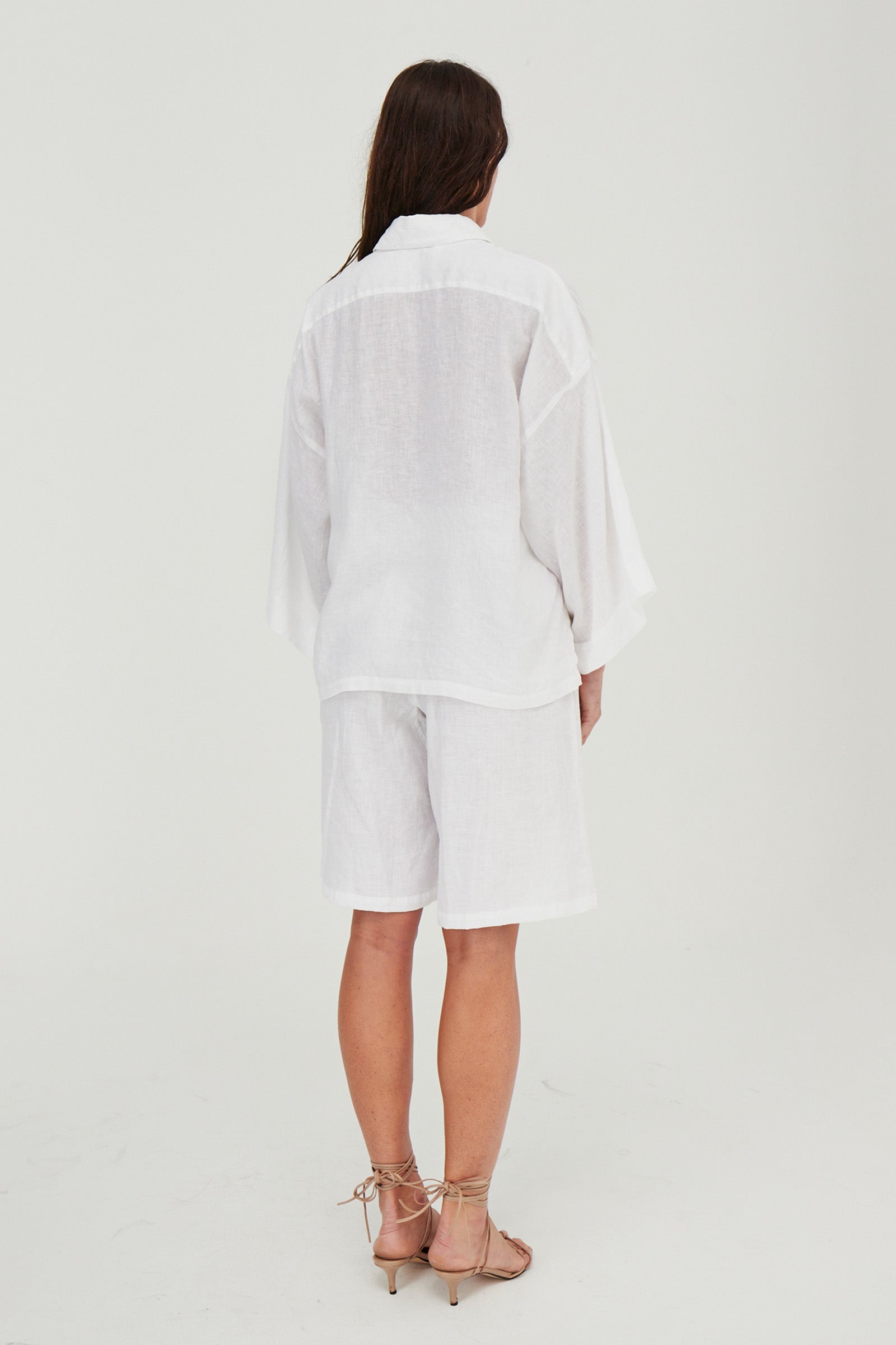 June Linen Shirt White