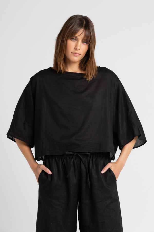 Black Keats Oversized Tee Shirt, Women's Clothing, UNIKSPACE