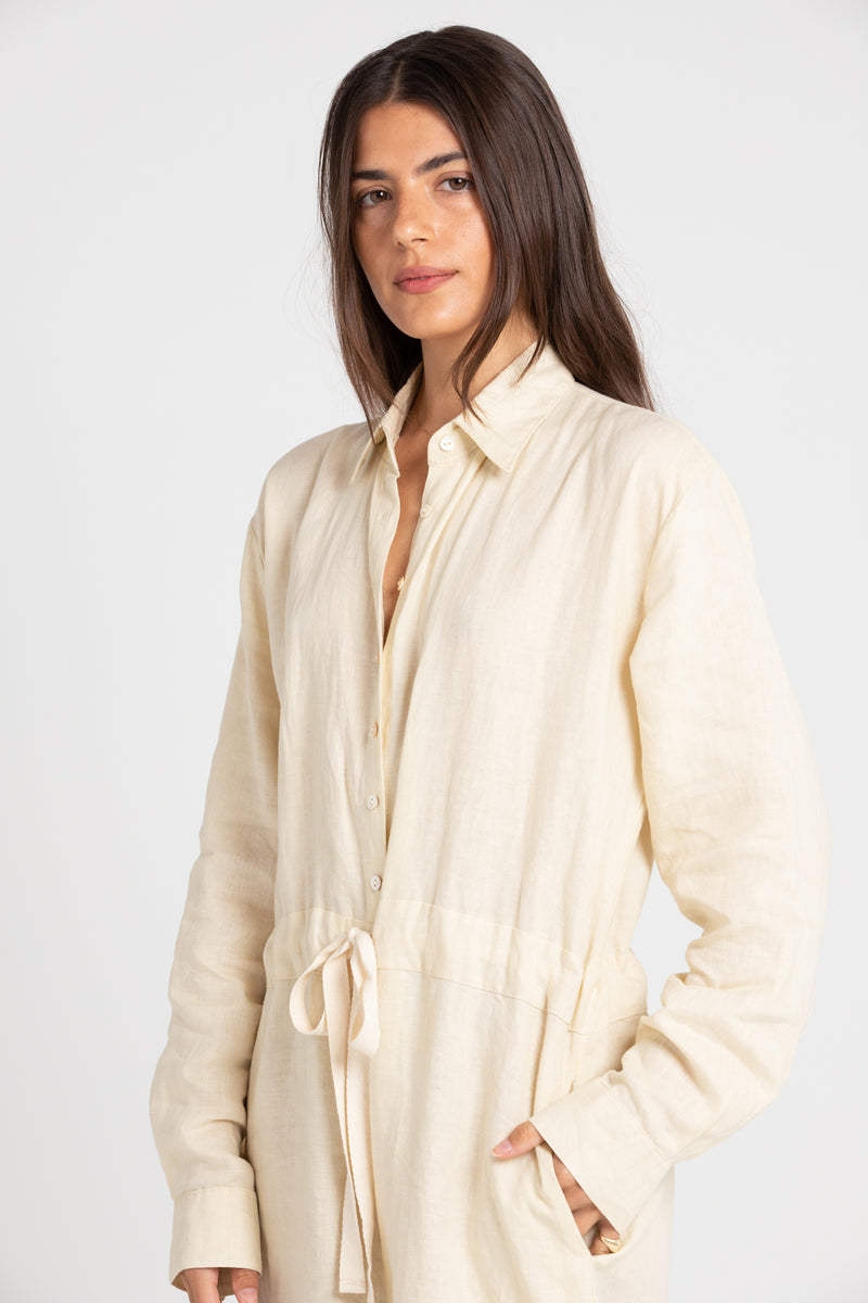 Shell Kidd Linen Boiler Suit, Women's Clothing, UNIKSPACE