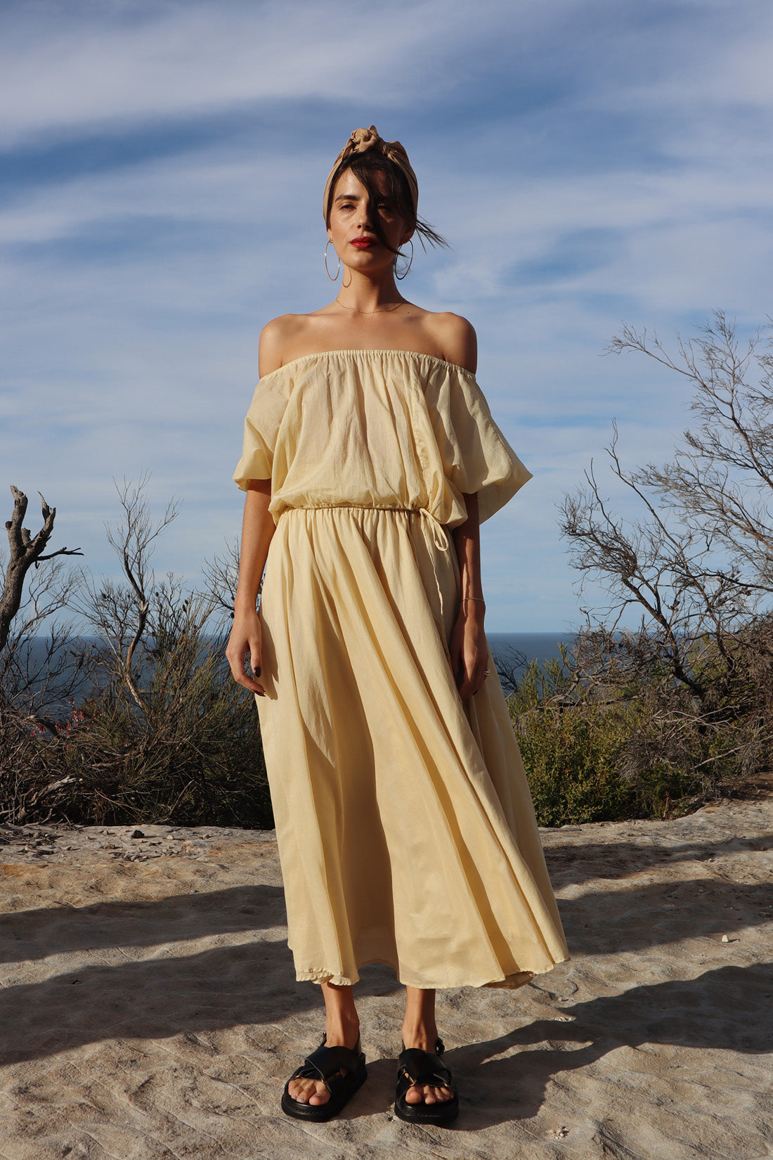 Italian Straw Ulla Long Silk Skirt, Women's Clothing, UNIKSPACE
