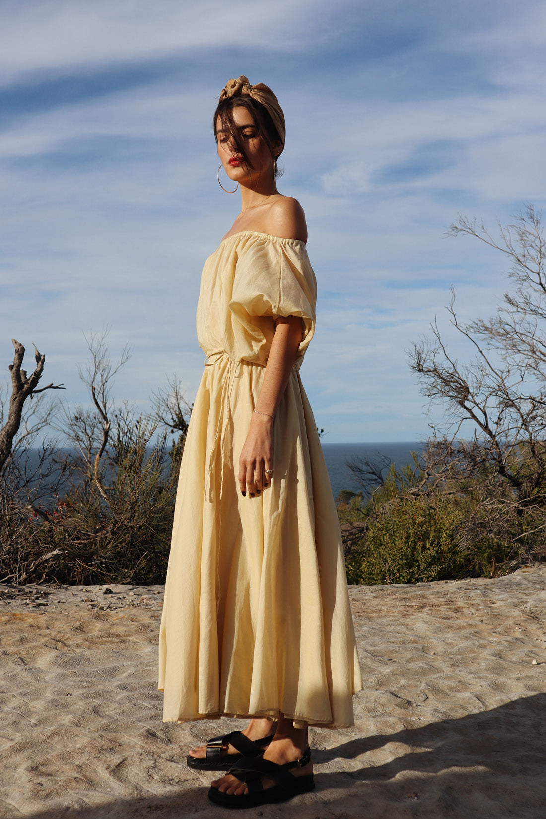 Italian Straw Ulla Long Silk Skirt, Women's Clothing, UNIKSPACE