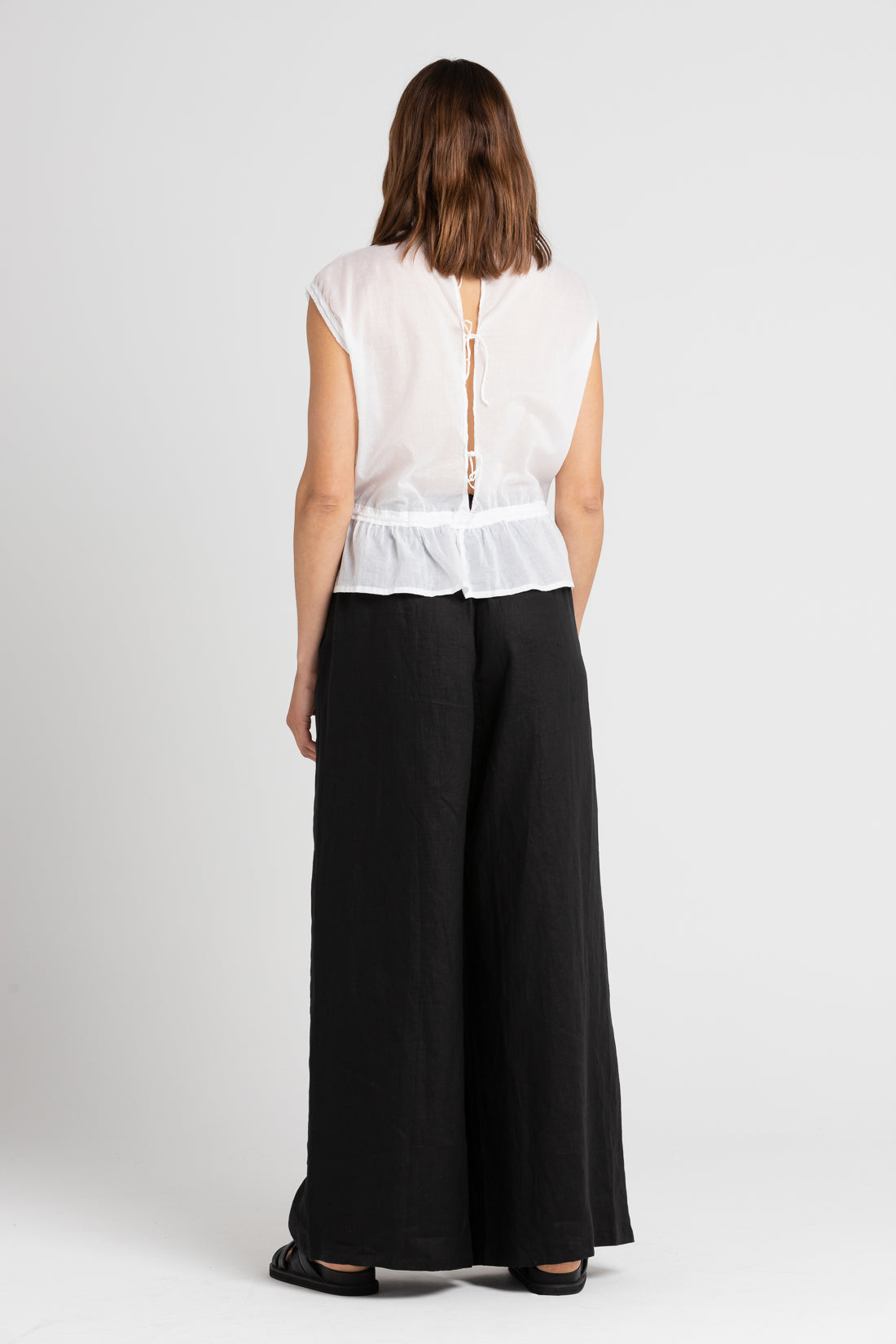 White Melissa Pleated Blouse, Women's Clothing, UNIKSPACE