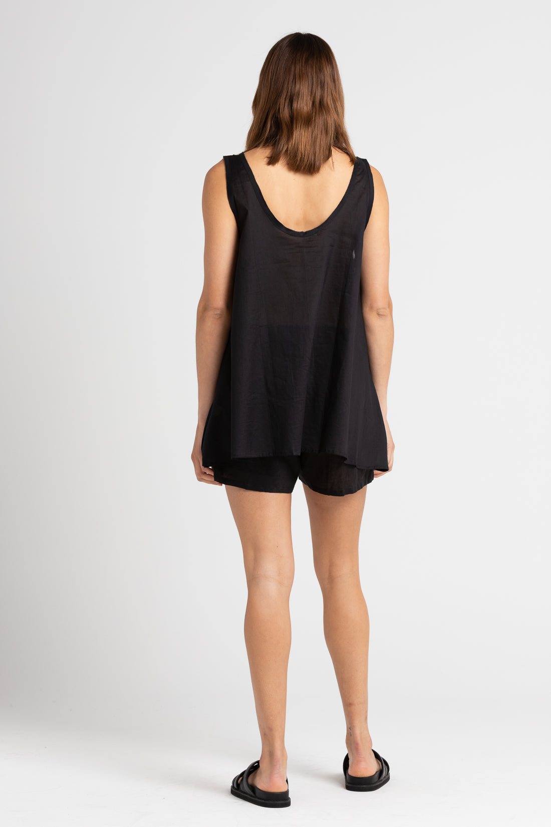 Black Shelley A-Line Top, Women's Clothing, UNIKSPACE