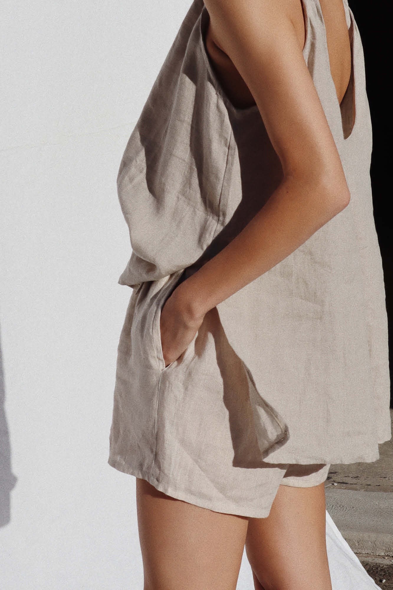 Cooper Linen Short Sand
