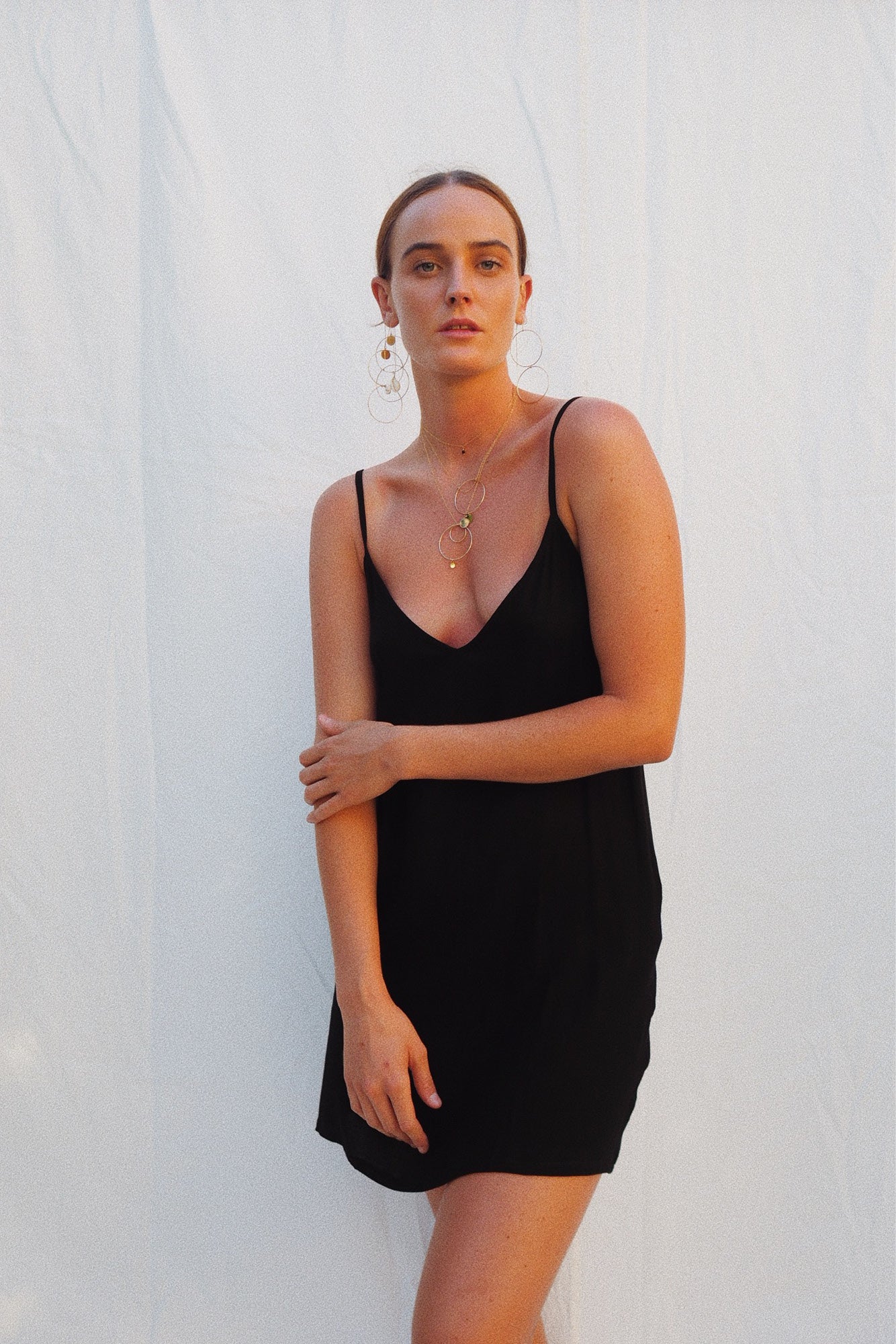 Percy Slip Dress Black