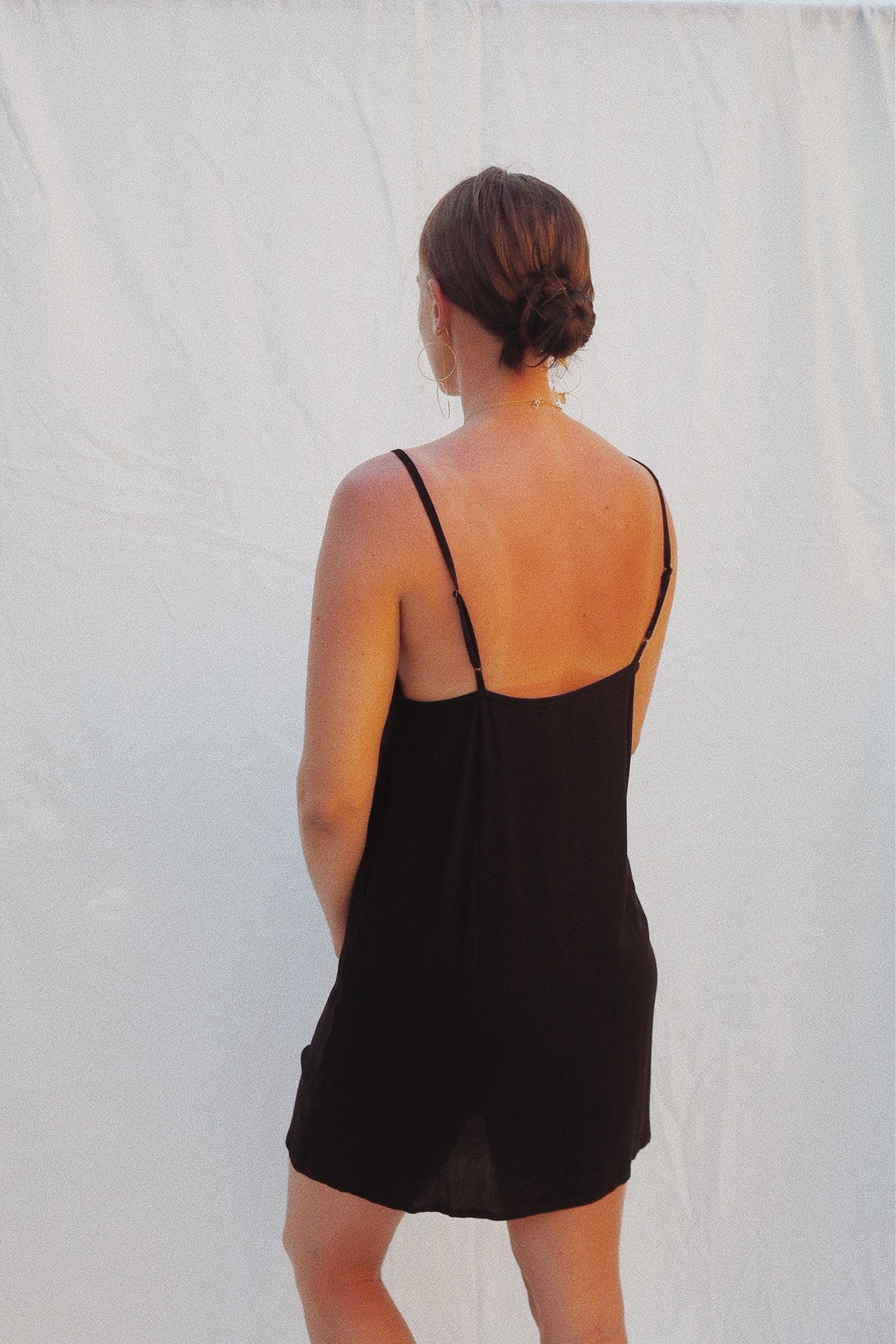 Percy Slip Dress Black