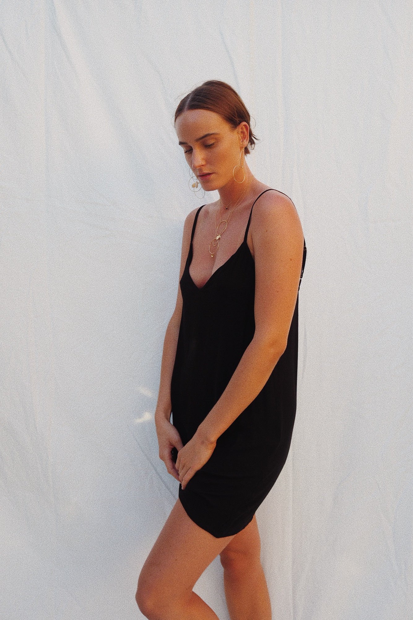 Percy Slip Dress Black