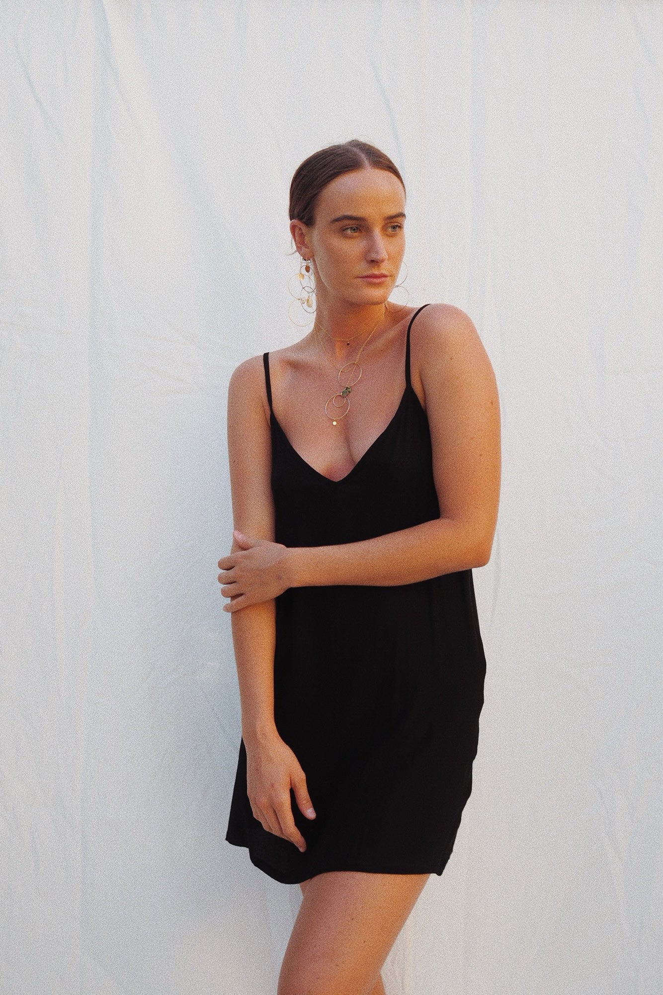 Percy Slip Dress Black